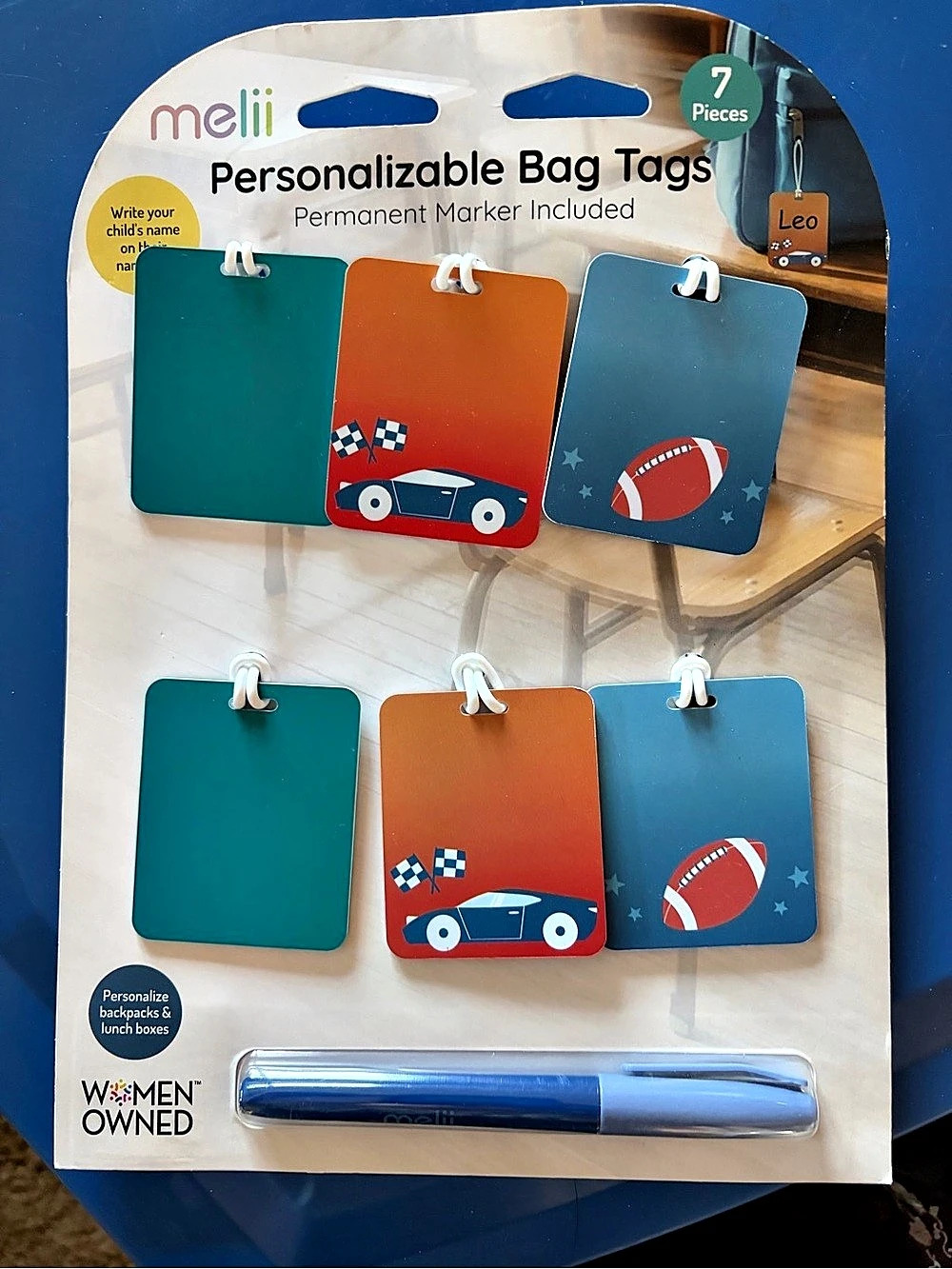 Melii  Personalizable Bag Tags Tags 7-Piece Set NWT